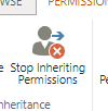 sharepoint stop inheriting permissions